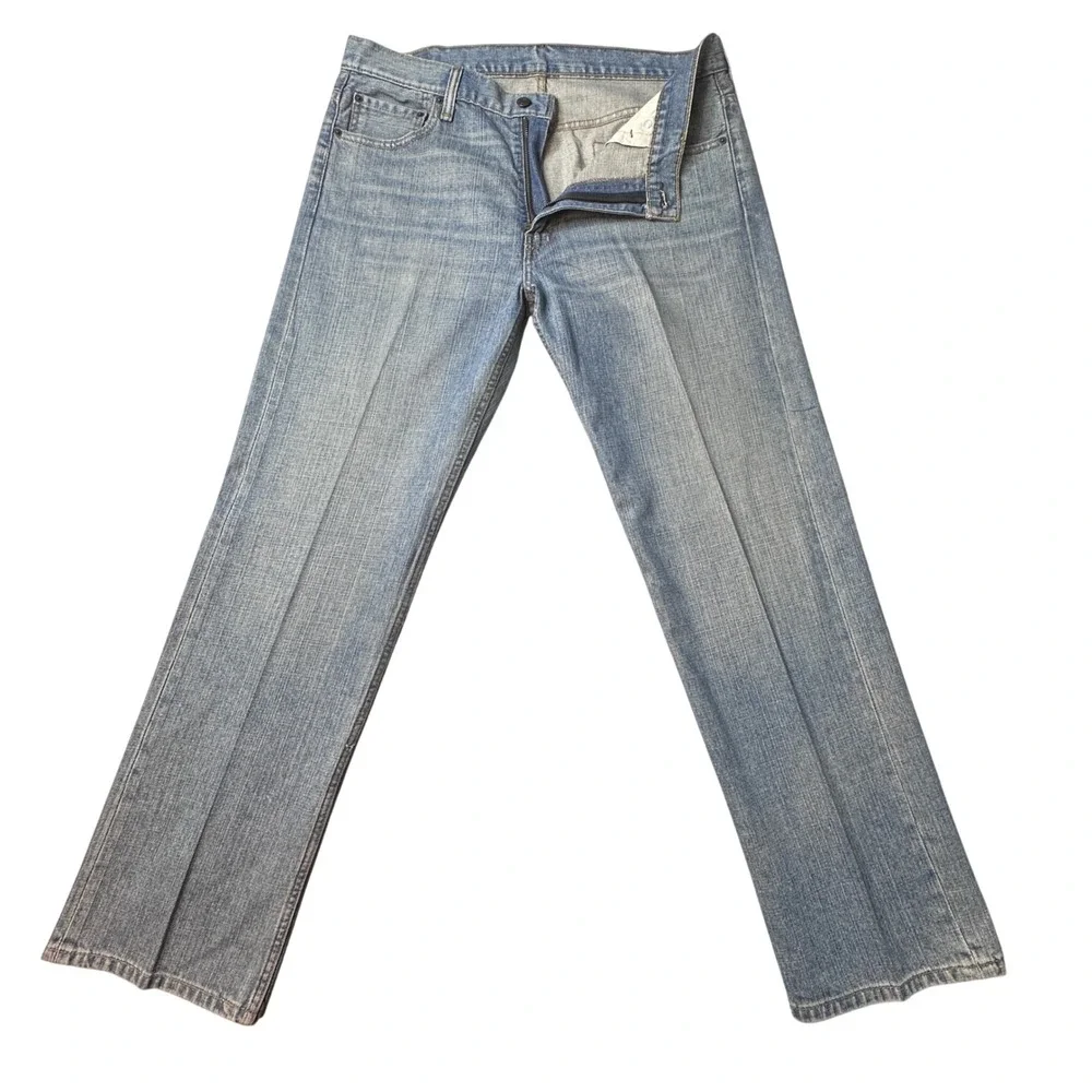 Levi's 511 Jeans Mens 34x32 (36x32) Blue Slim Fit Light Wash‎ Denim Straight Leg